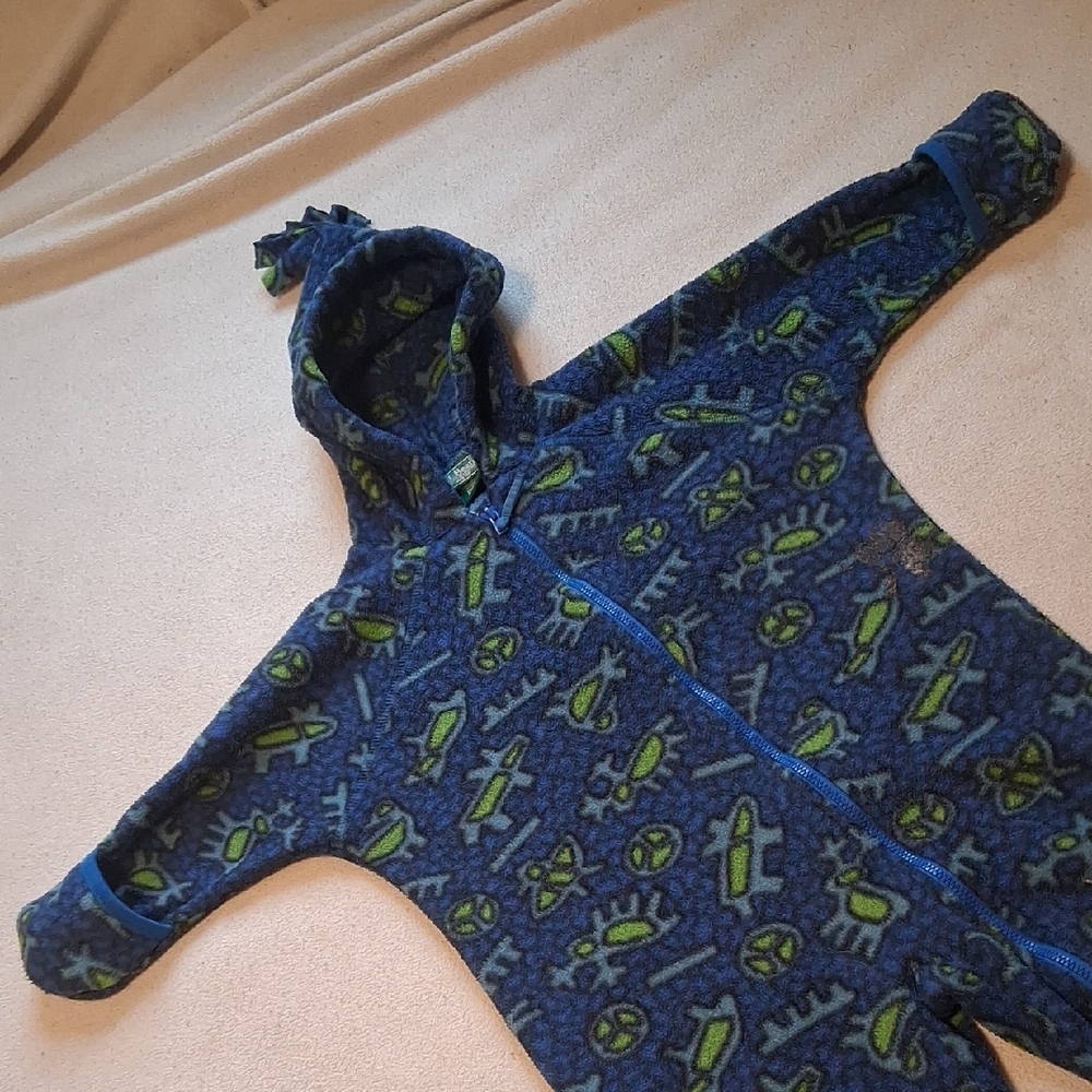 12-18m LLBean Zip Up One Piece Warm - Picture 5 of 12